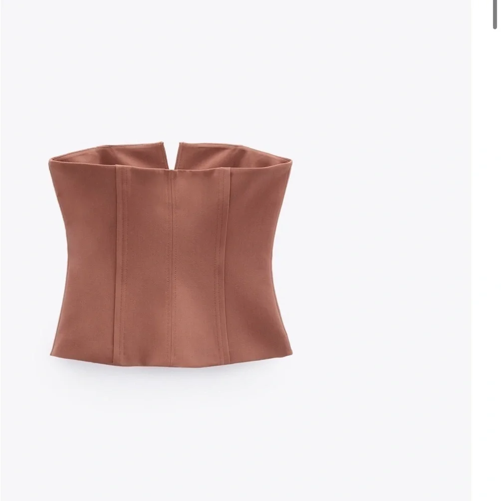 Zara seamed bustier Top size M NWT - Picture 3 of 7